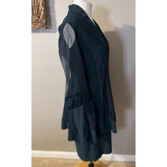 R & M Richards Jacket Dress 10P Pine Green Wedding Party Cruise NEW - Picture 14 of 16